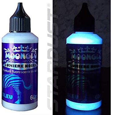 Stardust MOONGLO BLACKLIGHT INVISIBLE UV Peinture pour Brush - BLUE 60ml