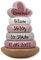 KIDSLINO Stapelturm rosa - personalisierbar I Geschenk zur Geburt & Taufe I Handmade Baby Holzspielzeug I Personalisierte Geschenke Baby I Label-Label I Stapelspiel mit Name & Geburtsdaten