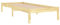 vidaXL Bois de Pin Massif Cadre de Lit Sommier à Lattes Lit Adulte Cadre à Lattes sur Pied Chambre à Coucher Intérieur 90x190 cm UK Simple