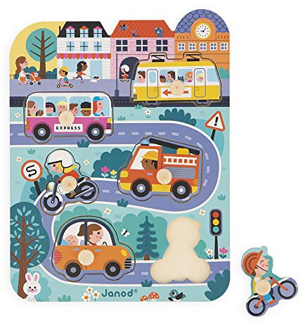 Holzpuzzle In der Stadt Janod