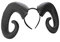 Mobestech Halloween Horn Stirnband Gothic Ochsenhorn Stirnbänder Kühle Teufel Horn Haare Haarbandkostüm für Halloween Party Cosplay Kopfstücksfoto Requisiten Haarzubehör (Schwarz)