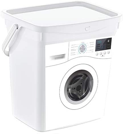 Muddy Hands 10 Litre Plastic Storage Container with Lid & Carry Handle Soap Laundry Tablet Washing Powder Detergent Box