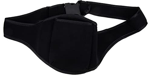 Vaguelly Microphone Bag Mic Belt Wireless Microphone Waist Belt Microphone Holder Pack Adjustable Microphone Carrier Belt for Fitness Speaker Mic Belt