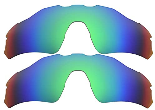 IMYTPFT Lot de 2 Verres polarisés Oakleys Radar EV Path Green, Vert, Taille Unique