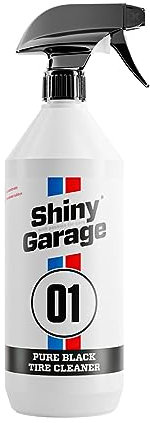 Shiny Garage Reifenreiniger Auto Konzentrat 'Pure Black Tire Cleaner' 1L - Wirksame Reifenpflege Auto - Reifen Reiniger Entfernt Schmutz und entfettet die Oberfläche
