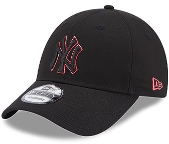 New Era York Yankees MLB Team Outline Black Pink 9Forty Adjustable cap - One-Size