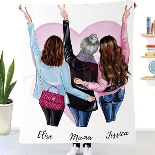 Personalisierte Decke mit Namen Personalisierte Kuscheldecke Nachricht Brief Positive Ermutigung und Liebe Personalisierte Geschenke für Mama, Papa, Kind, Haustier, Liebhaber Oder Freund Weihnachten