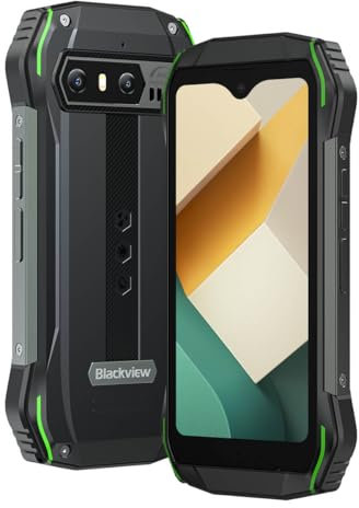 Blackview N6000 Mini Móvil Resistente, Pantalla de 4.3'', Cámara 48MP+16MP, Helio G99 16GB+256GB, IP68 IP69K Impermeable Android 13 Teléfono Smartphone Antigolpes, Batería 3880mAh, GPS NFC Verde