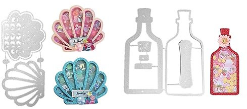 Shaker Karten Weihnachten Stanzschablonen Metall Prägeschablonen Stanzmaschine Stanzformen Eiscreme Kuchen Flasche Fee Forme DIY Scrapbooking Album dekorative Prägepapier-Stanzformen Cutting Dies