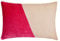 Fabric Mart Direct Dekorativ Fuchsie Lendenkissenbezug, 30 x 40 cm Samt & Leinen Kissen, Kissenhülle mit Einfarbiger Block, Patchwork Kissen, Modern Lendenkissenbezug - Velutinous Fuchsia