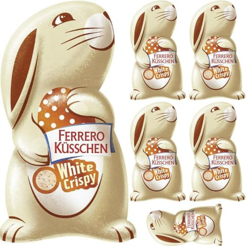 Ferrero Küsschen Osterhase White Crispy Schokolade 72 Gramm X 6 STÜCK