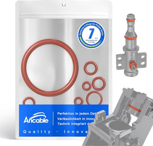 Ancable Lot de 7 joints toriques pour machines à café Philips Saeco - Soupape de support - Valve d'écoulement - Compatible avec Philips Saeco Gaggia Spidem etc