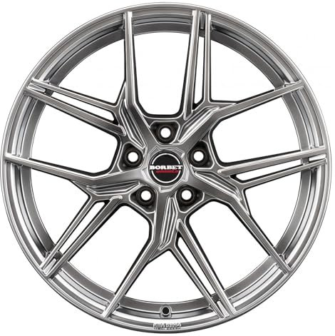 4x Borbet Felgen Alufelgen QX 8.5x20 ET31 5x110 hyper black silver kompatibel mit Opel Signum Vectra