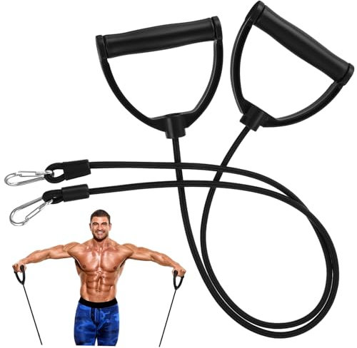 MILISTEN 1paar Stepper Widerstandsbänder Mit Griffen Fitnessgeräte Zubehör Für Effektives Training Ergonomische Handhabung Kompakt Und Leicht Für Arme Schultern Und Rückenübungen