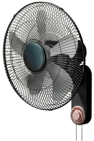 16in/18in/20in Home Wall Mount Fan 3-Speed Wall Mount Oscillating Fan Heavy Duty Office Wall Fan 5 Speeds Rated Power 45W Maximum Noise 50dB(20in/50cm)