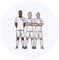 24 x 40mm Round 'World Cup Football Team' Stickers (SK00066165)