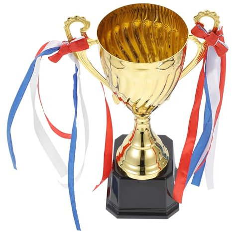 SWAYVES Trophée En Métal Coupe Trophéeard Winner Trophyard Pour Sports Soccer Football Match Teamwork Competitions, 24.5Cm