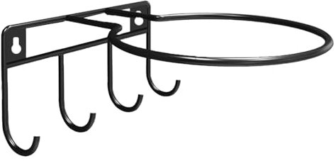 Zvn Zojne Metal Wall Ball Stand | Wall Mount Football Holder Rack | Sports and Fitness Equipment Storage Basket for Basketball, Football, Soccer, Baseball, Exercise Ball