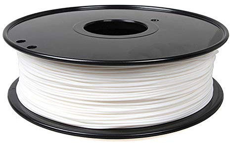 Premium POM-Filament, 1,75 mm, 1 kg Spule für 3D-Drucker, hohe Steifigkeit, Flexibilität, Kompression und Zugfestigkeit, Weiß