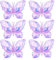 6 Stück Schmetterling Ballon, Schmetterling Deko, Lila Schmetterlinge Folienballon, Feen Geburtstag Deko für Mädchen Party, Kinder Deko, Hochzeit (Lila)