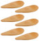 Lot de 6 Petites Cuillères en Bois Faites à la Main, 7 x 2,5 cm Cuillères à Épices en Bois Mini Cuillères à Condiments Pratiques Petites Cuillères pour Sel Sucre Épices Sauces Miel Moutarde