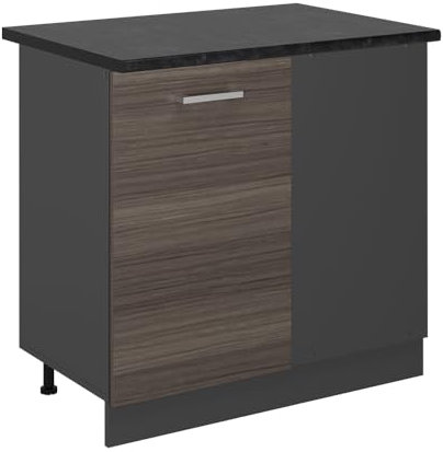 Vicco Armario de Esquina R-Line, Gris Noble, 86 cm, ET Antracita
