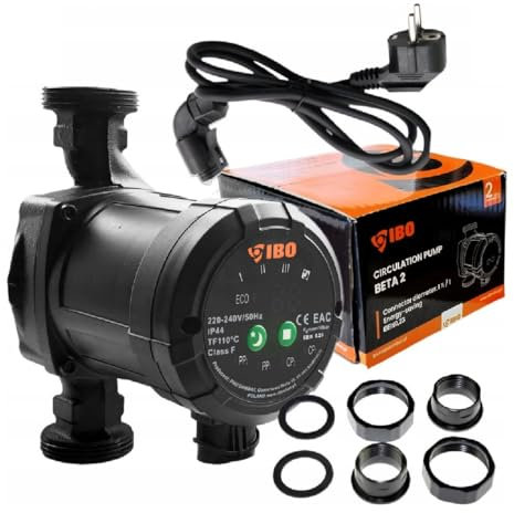 PAG Turbo GmbH® - IBO Hocheffizienzpumpe Heizungspumpe Umwälzpumpe Zirkulationspumpe 25-40/180, 25-60/130, 25-60/180, 25-80/180, 32-80/180 (32-80/180)