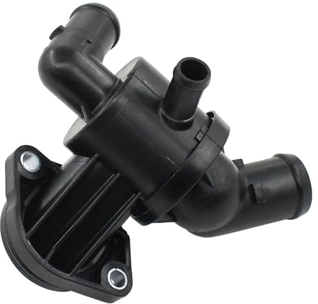Thermostat Housing for Au-di A1 A3 Sea-t Altea Ibiza Toledo mk4 Leon | for Skoda Fabia Octavia Superb mk2 Rapid Roomster Yeti V-W Beetle Caddy Jetta mk3 Polo Golf mk5 mk6 Passat Touran 1.6 2.0 TDI