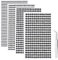 iJiZuo 4 Sheets Self Adhesive Bling Clear Rhinestone Stickers, 1792Pcs Crylic Crystal Gems Stickers with Pick Up Tweezer, for DIY Nail Crafts Jewel Clothes Makeup (3mm/4mm/5mm/6mm)-Black