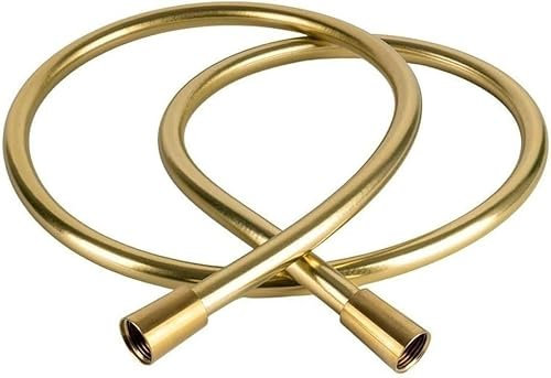 YIHANWUU Tubo Flessibile per Doccia Corto, Antideflagrante, 1,5 M/2 Metri, con Attacchi in Ottone, Flessibiletorsione, per Vasca da Bagno, 1 Pezzo/D/2M