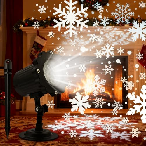 Projektor Weihnachten Aussen, Schneeflocken Projektor Licht, Led Schneeflocken, Ip65 Led WeihnachtslichtFür Innen Und Außen Dekoration Weihnachts Party Hochzeit