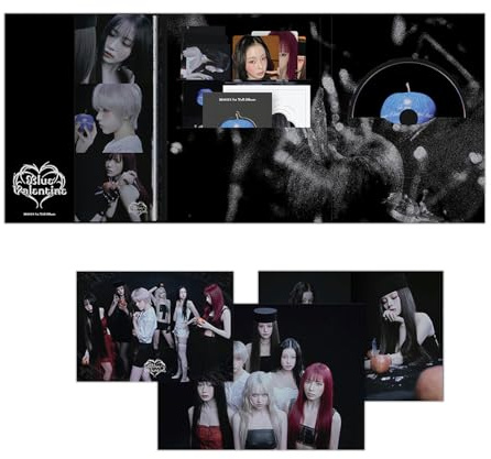 NMIXX - 1st Full Album [Blue Valentine] (Chaos Ver.) Outbox + Booklet R + Poster + Magnetic Bookmark + Photo Sticker Set + Gift