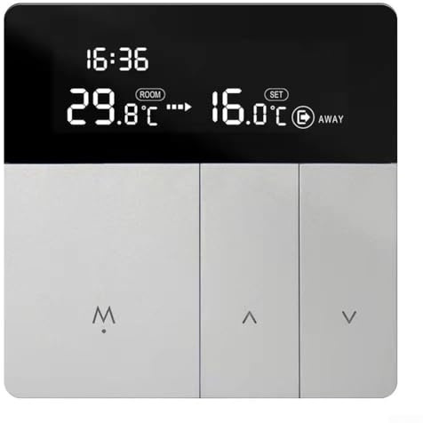 HanOaki LCD Digital Thermostat, Energy Saving LCD Controller With Child Lock & Frost Protection For Water Heating Systems(i8HGB 16A)