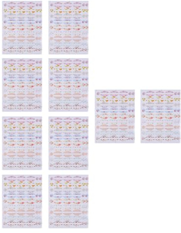 TOKIDNY 10 Selbstklebende Kosmetikaufkleber aus Papier für Ätherische Ölflaschen Praktische Flaschenetiketten Geeignet für Glatte Oberflächen 10 Stück