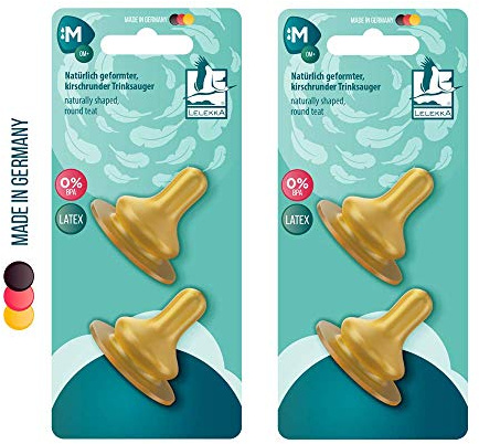 Lelekka LATEX Rund Sauger Set // Größe M (Milch) 4er Set