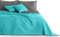 DecoKing Tagesdecke, Schonbezug, wendbar, 170 x 210 cm, türkis, Stahl, gesteppt, Ultraschall, leicht, Mikrofaser, Axel