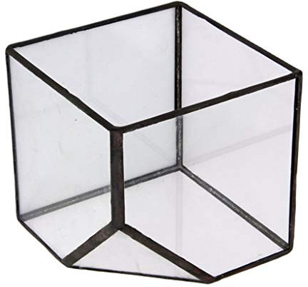 Tubayia Terrario geométrico de cristal para invernadero, maceta, maceta, para decoración del hogar y el jardín