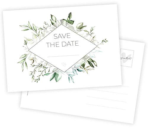 15 Postkarten Save the Date I DIN A6 I Set Hochzeit Wedding Einladungs-Karten Countdown I dv723
