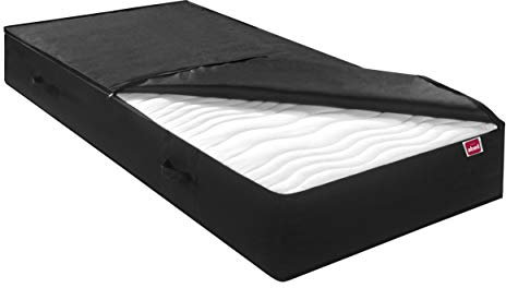 Abeil Housse de Protection Complète de Matelas 140 x 200 cm, Noir
