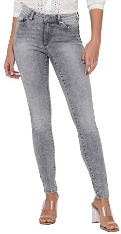 ONLY Damen Onlwauw Life Mid Sk Bb Bj694 Noos Jeans, Medium Grey Denim, Xs
