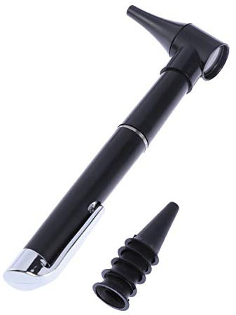 EXCEART 1 Set Otoscopio de Oído Diagnóstico Clínico Otoscopio Médico para El Cuidado Del Oído Lente de Aumento Linterna Linterna Juego de Cuidado Del Oído Kit de Luz Y Examen Portátil (Sin Batería)