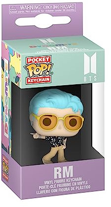 Funko Pop! Keychain: BTS - Dynamite - RM - Neuartiger Schlüsselanhänger - Vinyl-Minifigur Zum Sammeln - Strumpffüller - Geschenkidee - Offizielle Handelswaren - Music Fans - Minifigur