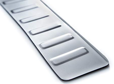 Ladekantenschutz Tuningteile aus Edelstahl Chrom mit Abkantung Kompatibel für Audi Q2 Baujahr ab 2016