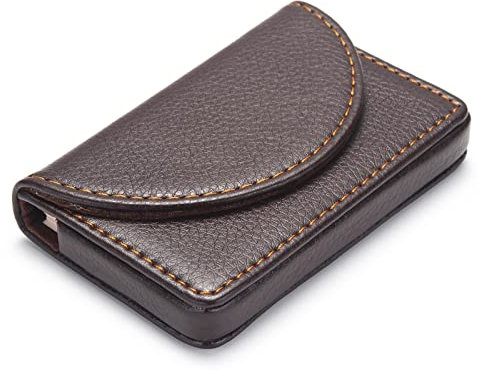 MAZYPO Porte Carte de Visite Professionnel pour Hommes Femmes,PU Porte Carte Cuir Support Carte de Visite avec Fermeture Magnétique Etui Carte Bancaire