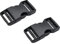 The Bead Shop – Kunststoff-Seitenverschluss für Gepäck, Rucksack/Rucksack, Gurtband 20mm - 2 pack Schwarz