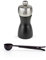 Peugeot Fidji 4.75 Inch Pepper Mill Gift Set, Black Matte - With Stainless Steel Spice Scoop & Clip