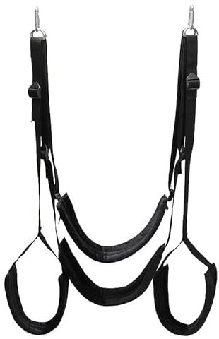BDSM Liebesschaukel Sexschaukel Swing aus Stoff, schwarz