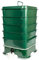 Vermihut ® Plus - Compostador de lombrices fabricado en Estados Unidos, 5 bandejas, verde bosque, diseño sostenible tanto para interiores como exteriores, contenedor de compostaje de gusanos para