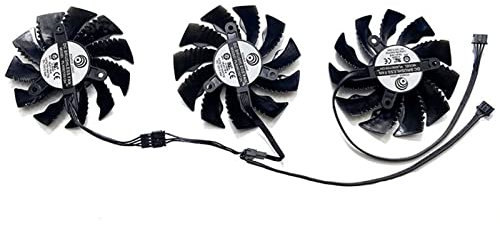 NUHFUFA 1 Set of Graphics Card Cooling Fan, Cooling Fan Accessories for GIGABYTE GANING OCRTX 3060/3060TI/3070/3080/3090(3 Pieces)