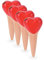 Relaxdays Arrosage en Terre Cuite, Lot de 4, Volume : 70 ML chacun, pour l’intérieur et l’extérieur, Marron/Rouge